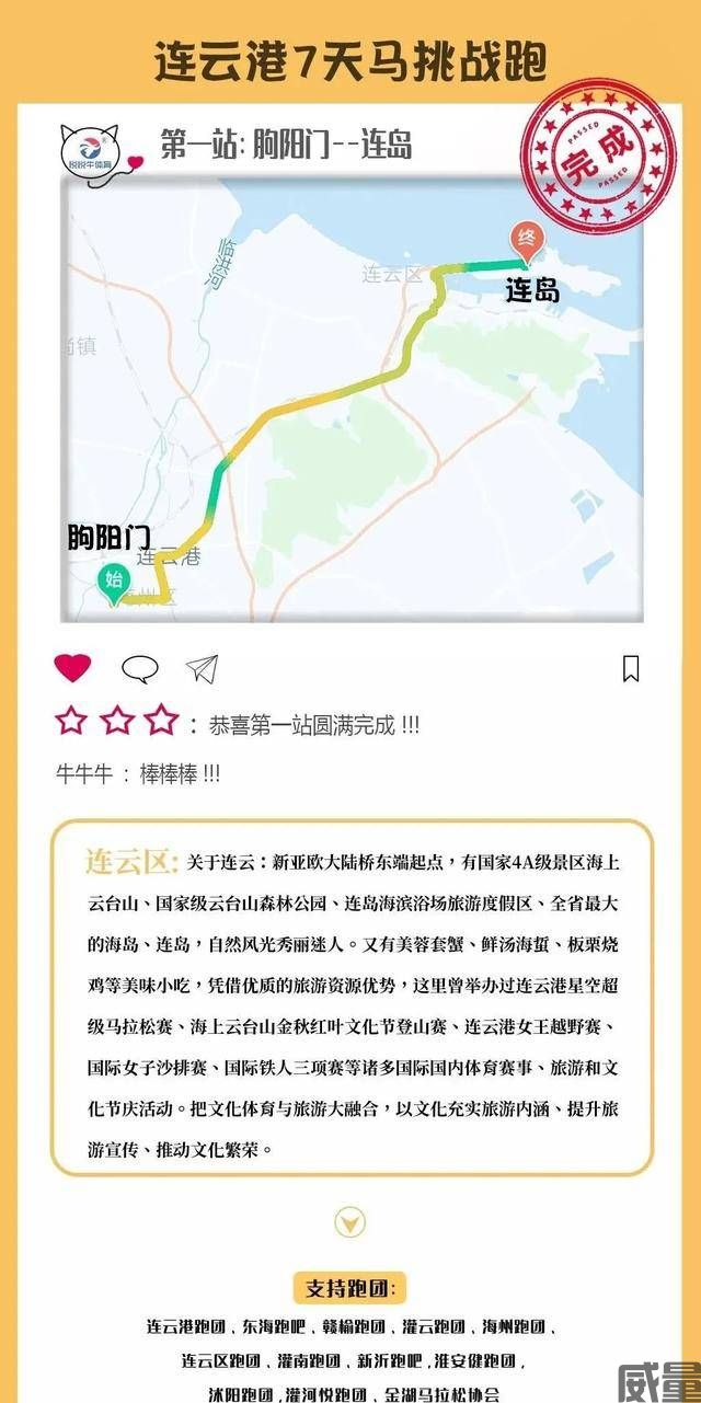 【马拉松】9.30~10.6开跑，挑战极限，2023连云港第二届七连极限马拉松正在报名中！(图8)