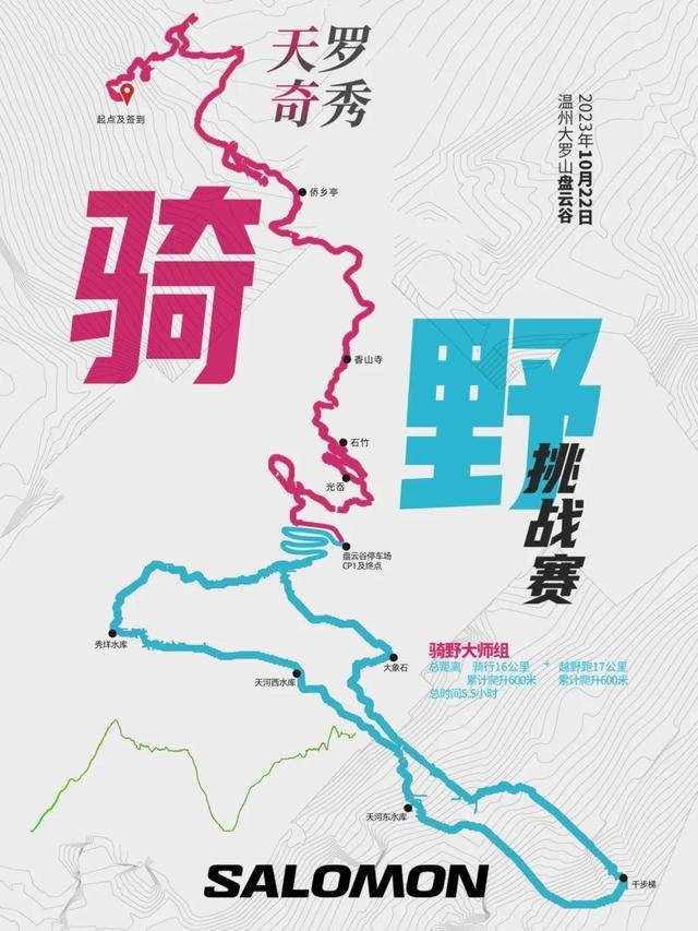 10月22日鸣枪开跑|越野跑+骑行-2023Salomon温州站越野跑期待你的加入(图3)