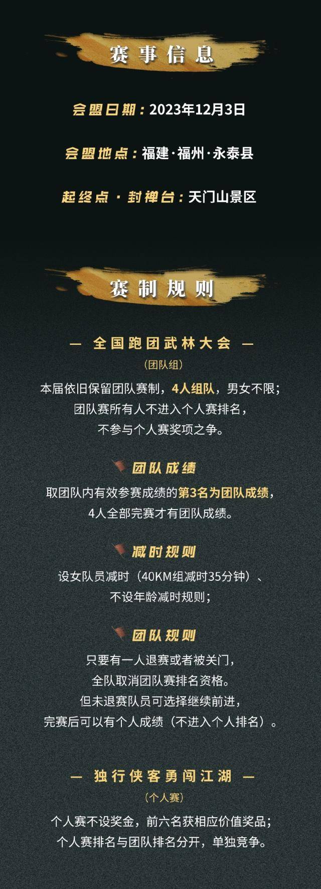 正在报名|2023中国永泰大青云越野赛12月3日在福建省福州市永泰县天门市景区开跑(图3)