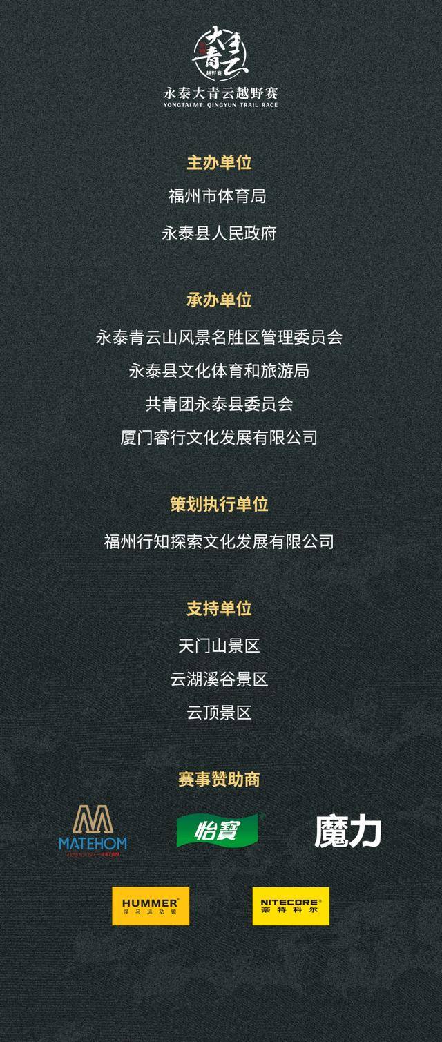 正在报名|2023中国永泰大青云越野赛12月3日在福建省福州市永泰县天门市景区开跑(图9)