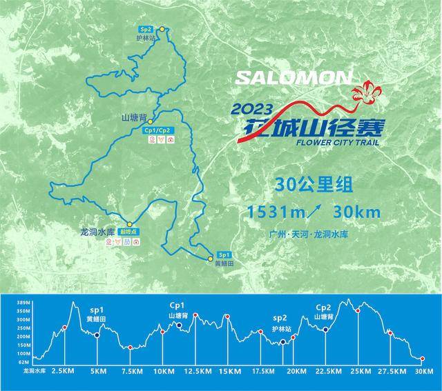 11月3日报名截止|2023萨洛蒙花城山径赛11月19日鸣枪开跑(图5)