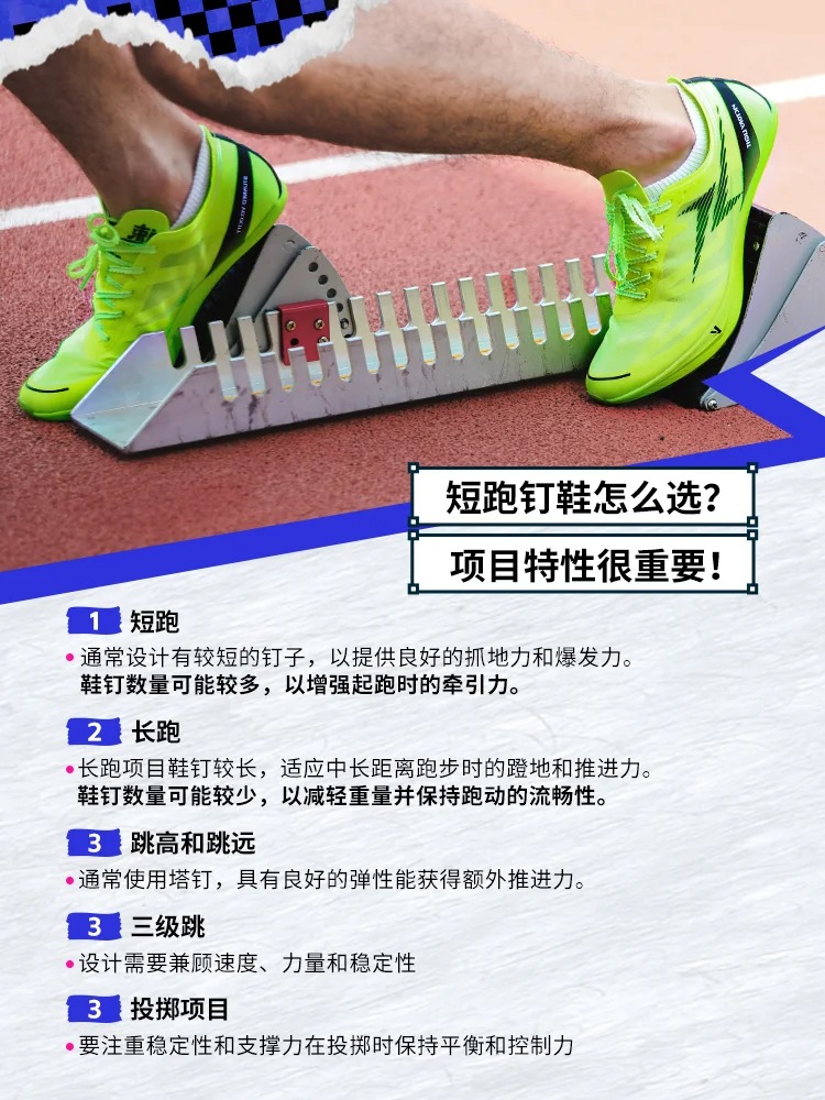 威量揭秘！体育生如何根据项目选择钉鞋？(图2)